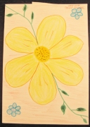 Blumenzeichnung aus Moldawien